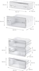 Bosch Frigorífico Combi, Integrable, 56 cm, Serie 6, NoFrost, VitaFresh XXL, Blanco, KIN86ADD0. - 7