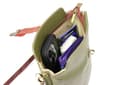 Vera Pelle Leather Crossbody Bag - Handmade Italian Leather Bag - Elegant Women's Handbag (Olive) - 5