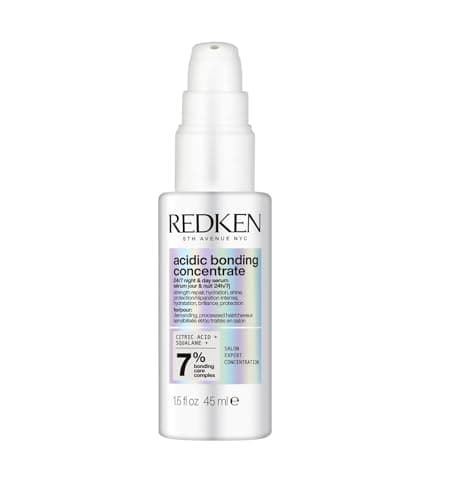 Redken, Siero Notte per Capelli Danneggiati, Capelli Rinforzati e Protetti a Lungo, Azione 24/7, Con Acido Citrico e Acido Poliglutammico e Squalane, Acidic Bonding Concentrate, 45 ml