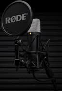 RØDE NT1 5a generación el micrófono con Condensador y Gran diafragma, Salidas XLR y USB, Soporte antivibraciones y Filtro antipop para grabación Vocal, producción Musical y de podcasts (Negro) - 3