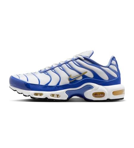 NIKE Air Max Plus TN Sneakers Uomo, Bianco Polar Varsity Mais Lyon Blu, 42.5 EU
