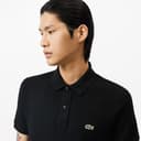 Lacoste Herren Polo-Shirt Kurzarm PH4012, Männer Polo-Hemd,2 Knopf,Slim Fit,Schwarz,6 - 3