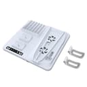 Stazione di raffreddamento per PS5 Slim, con doppio controller PS5 stazione di ricarica, per Playstation 5 Slim Console con 6 slot per dischi di gioco, con 2 ganci per cuffie - 6