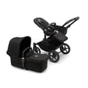 Bugaboo Donkey 5 Mono Kinderwagen, umbaubar zum Doppel- oder Zwillingskinderwagen, verbessertes Design, wendbarer Sitz, Ein-Hand-Lenkung und extra viel Stauraum, Midnight Black - 1
