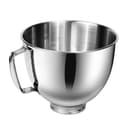 PQPO Edelstahl Mixer Schüssel für Kitchen Aid 4,5-5 Quart Standmixer, kompatibel mit Kitchen Aid Mixer Zubehör - 1