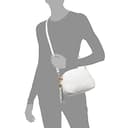 Firenze Artegiani. Aliminusa bolso bandolera Mujer. Piel auténtica Dollaro. 22x9x16 cm. Color: Blanco - 4