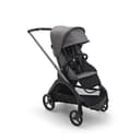Bugaboo Dragonfly City Pushchair, Lightweight Compact Baby Stroller with One Hand Easy Fold in Any Position, Full Suspension, XL Underseat Basket, Graphite Chassis and Grey Melange Sun Canopy - 1