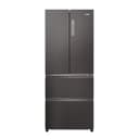Haier FD 70 Serie 3, Frigorifero French Door, 2 Porte + 4 cassetti, 402 Litri, Total No Frost, Air Surround, My Zone, Libera Installazione, Classe E, (AxLxP) 177,5x70x68,8 cm, Dark Inox- HFR3718ENMD - 1
