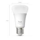 Philips Hue Bombilla A60 Smart LED, White and Color Ambiance, base E27, 6 W, luz espectro completo 1000-20.000 K, 810 lm, regulable, funciona con Alexa, Google Assistant y Apple Home, paquete de 3 ud - 10