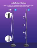 Govee LED Floor Lamp, RGBIC Modern Corner Lamp, Smart Standing Lamp with 61 Scene Modes,Music Sync, Black Corner Floor Lamp for Living Room, Bedroom - 9