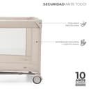 Kinderkraft Joy 2 Acc Cuna de Viaje 2 en 1 para Bebé de hasta 25 kg, Plegado rápido y fácil, Incluye Carrusel de Cuna con Juguetes, Estantes para pañales y Cambiador, Bolsa de Transporte, Beige - 10