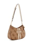GUESS Noelle II Top Zip Shoulder Bag Latte Logo - 4