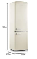 Severin - Frigorifero combinato a libera installazione RKG 8923 finitura crema da 55 cm, 244 litri - 5