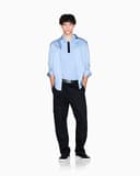 Armani Exchange Mens Long Sleeve Solid Slim Button Down Shirt, Faded Denim, XXL - 3