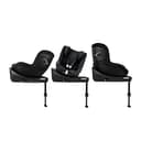 CYBEX Gold Sillita de auto Sirona Gi i-Size Comfort incl. Base, De 3 meses a 4 años aprox. (Desde el nacimiento con adaptador), Máx. 20 kg, 61 - 105 cm (Desde 40 cm para recién nacidos), Moon Black - 5