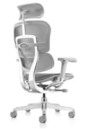 PROCOMFORT ERGOHUMAN Elite Evolution TASC – Poltrona Ergonomica Ufficio 24H, Supporto Lombare Avanzato, Seduta Regolabile, Mesh Traspirante, Portata 150 kg (Silver) - 4