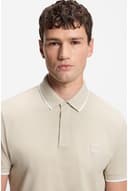 BOSS Mens Passertip Logo-Patch Slim-fit Polo Shirt in Stretch Cotton - 5