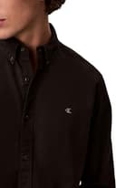 Calvin Klein LS Solid Oxford Camicia Classica da Uomo LV140EM125 Altre Camicie, Nero (Nero), XXL_Plus, Nero (Nero), XXL - 3