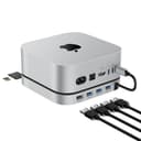 Stouchi Mac Mini Dock para Mac Mini M4/M4 Pro 2024, concentrador M4 con 3 puertos USB 3.0 (5 Gbps), 1 USB 2.0, lectores micro/SD (104 Mbps), lectores de tarjetas TF (104 Mbps), sin SSD, color plateado - 1