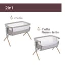 Chicco Next2Me Armonia, Culla Neonato Fianco Letto, Spondina Apribile, 11 Livelli di Altezza, Altezza Regolabile da 66 fino a 83 cm, 4 Ruote, Ottima Circolazione dell’Aria, Grigio Chiaro Melange - 2