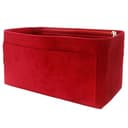 banbeln Organizador de bolso, organizador de bolsas de gamuza, material de gamuza, bolsa suave y no daña (Red, Slender Medium) - 7