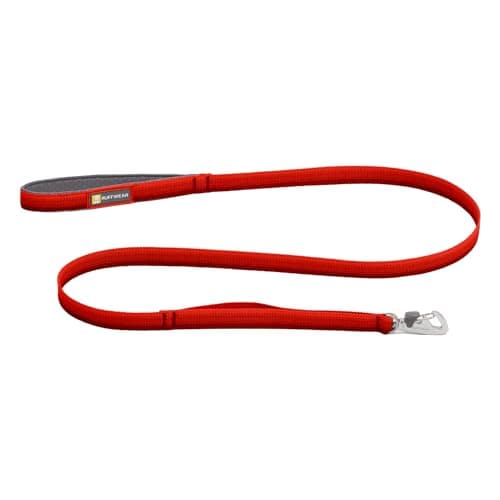 RUFFWEAR Front Range Dog Lead, No Pull 1.5m Dog Leash with Padded Handle, Lightweight Adjustable & Heavy Duty Dog Lead, Anti Tangle Dog Walking & Dog Training Lead, Red Canyon