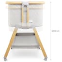 Moby-System Dreemy 3in1 Beistellbett Baby & Reisebett mit Matratze - 7-stufig höhenverstellbar, abnehmbare Seitenwand, 4 Transporträder, für Kinder bis 9 kg - 8