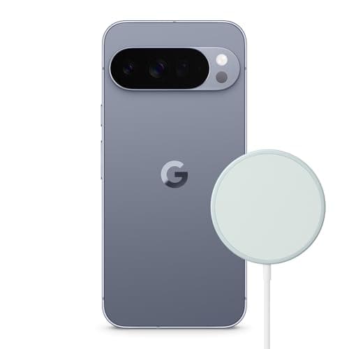 Google Pixel 10 Pro XL – Android-Smartphone ohne SIM-Lock, mit Gemini und 6,8 Zoll großem Super Actua-Display – Moonstone, 512GB Pixelsnap-Ladegerät – Kabelloses 25-W-Qi2-Ladegerät