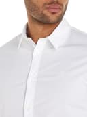 Calvin Klein Herren Hemd Slim Stretch Shirt Langarm, Weiß (Bright White), S - 3