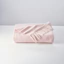 Moe Ridne Merino Wool blend Blanket for King Size Double Bed Light Pink, Large Wool Sofa Throw in Powder Pink | Oeko-Tex Standard 100 certified | 55x79” 140 X 200cm - 1