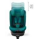 Kinderkraft I-360 2 PRO Seggiolino auto 0-36 kg, I-SIZE 40-150 cm, Seggiolino 360 girevole, con Isofix Base, Reclinabile Posizione sdraiata, Poggiatesta regolabile, Gruppo 0 1 2 3, Verde - 5