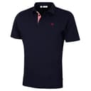 Calvin Klein Mens Prep Campus Oxford Polo Shirt - Solid Navy - XL - 1