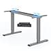 FLEXISPOT Height-Adjustable Desk Frame, Electric Table Legs with 2 Motors & LED Height Display & 4 Memory Functions, Height-Adjustable Table Frame E1 Pro, Grey - 1