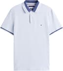 Tommy Hilfiger Herren Poloshirt Kurzarm Contrast Collar Block Regular Fit, Blau (Heathered Blue Bros B0802), L - 4