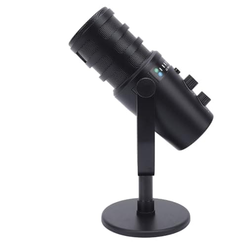 Professionelles Dynamisches Mikrofon, USB/XLR -Mikrofon mit Metallhalterung, Cardioid -Zeigepick -up, Dynamisches Vokalmikrofon für Live -Gaming, Podcast -Streaming
