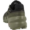 Salomon Speedcross 6 - Tenis para hombre, Std, Negro/Turba/Verde Liquen Profundo, 12 - 6