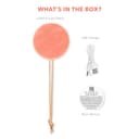 FOREO LUNA 4 body Peach Perfect - Massage Body Brush - Whole Body Cleanser & Exfoliator - Exfoliating Body Scrubber - for Lymphatic Drainage & Ingrown Hair Treatment - Waterproof - USB-Rechargeable - 6