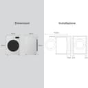 LG F4NX1009NWB Lavatrice 9 kg a Carica Frontale Serie X1, Classe A, 1400 giri, Wi-Fi, 6 Motion Direct Drive, Lavaggio a Vapore Allergy Care, Libera installazione, Essence White - 7