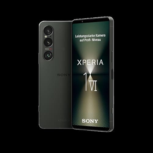Sony Xperia 1 VI - 6,5" 19,5:9 FHD+ HDR OLED 120Hz, tripla lente con sensore innovativo ZEISS, audio 3,5 mm, Android 14, IP65/68, Dual SIM, verde cachi, 24+12 mesi di garanzia