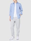 Tommy Jeans Tjm Original Stretch Shirt Dm0dm04405 Camisa, Azul (Lavender Lustre), XL Hombre - 4