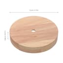 BEBEMOKO Wooden Round Lamp Base Featuring Rustic and Modern Minimalist Style 2pcs with E27 and E14 Holder Solid Wood Material Compatible with Table Lamps in Living Room Or Reading Areas - 2