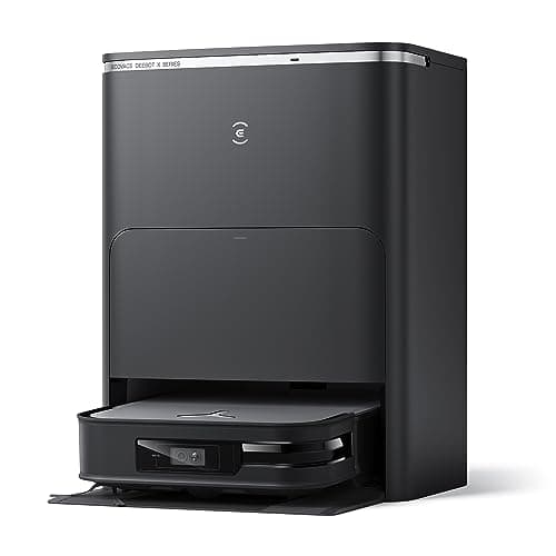 ECOVACS DEEBOT X2 Omni Robot Aspirapolvere Lavapavimenti con Stazione Svuotamento/Lavaggio Automatico, 8000Pa, Sottile Quadrato, Sollevamento Mop 15mm,Lavaggio Acqua Calda, Evitamento Ostacoli, YIKO