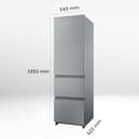 Haier 3D 55 Series 3 HTR3518ENMX - Frigorífico Combi, Cajones Direct Access, Circular AirFlow, 303L, My ZonePro, FunciónECO, Total No Frost, Ancho 54,5cm, Motor Inverter, LuzLED, Display Interno, Inox - 4