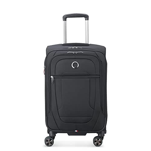 DELSEY PARIS Helium DLX Softside Expandable Luggage with Spinner Wheels, Black, Carry on 20 Inch, Helium DLX Softside Expandable Luggage with Spinner Wheels