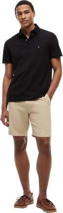 Tommy Hilfiger Herren Poloshirt Kurzarm 1985 Regular Fit, Schwarz (Black), XXL - 5