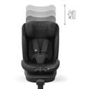 Kinderkraft I-360 2 PRO Seggiolino auto 0-36 kg, I-SIZE 40-150 cm, Seggiolino 360 girevole, con Isofix Base, Reclinabile Posizione sdraiata, Poggiatesta regolabile, Gruppo 0 1 2 3, Nero - 7