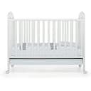 Foppapedretti, Piccoli Amici, cuna con barandilla regulable, 131 x 71 x 105 cm, 25 kg, blanco - 5