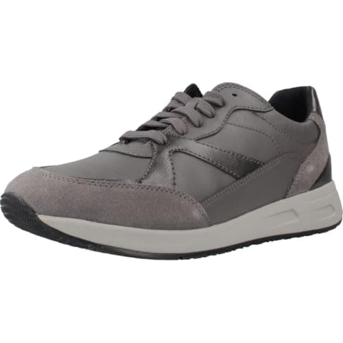 Geox Mujer D Bulmya A Zapatillas, Dk Grey Gun, 40 EU