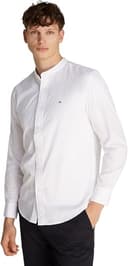 Tommy Hilfiger Uomo Camicia Flex Poplin Solid MAO Regular Fit, Bianco (White), 3XL - 1