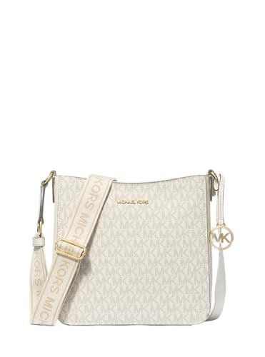 Michael Kors Jet Set Travel Borsa a tracolla piccola con logo, borsa messenger, vaniglia